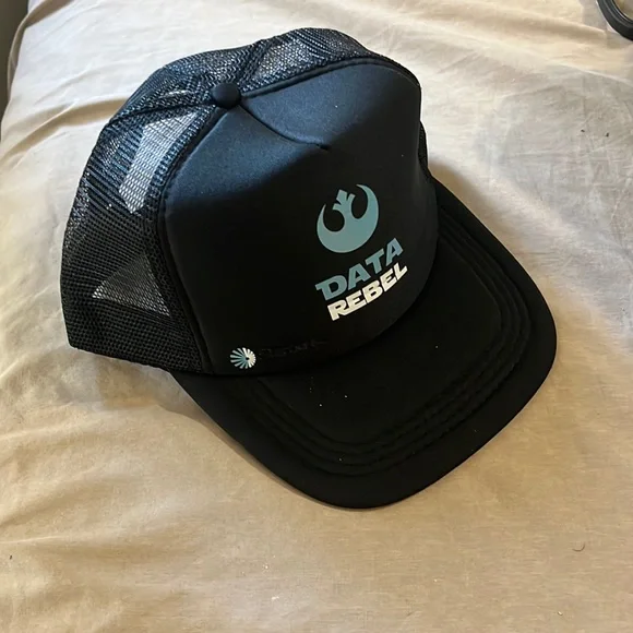 Star Wars BOTH New Data Rebel T-Shirt L & Cap Hat - Picture 5 of 12